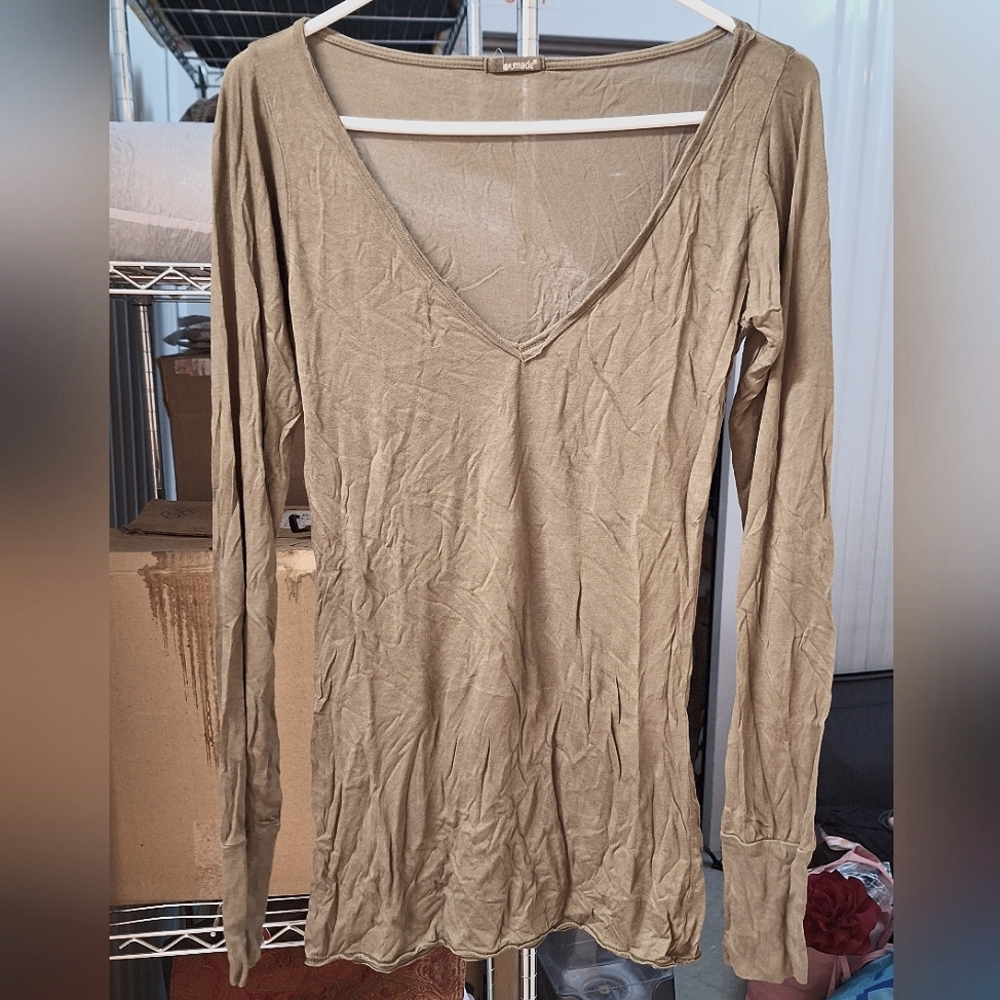 LA Made | Green/Brown, Long Sleeve Tee - Picture 8 of 16